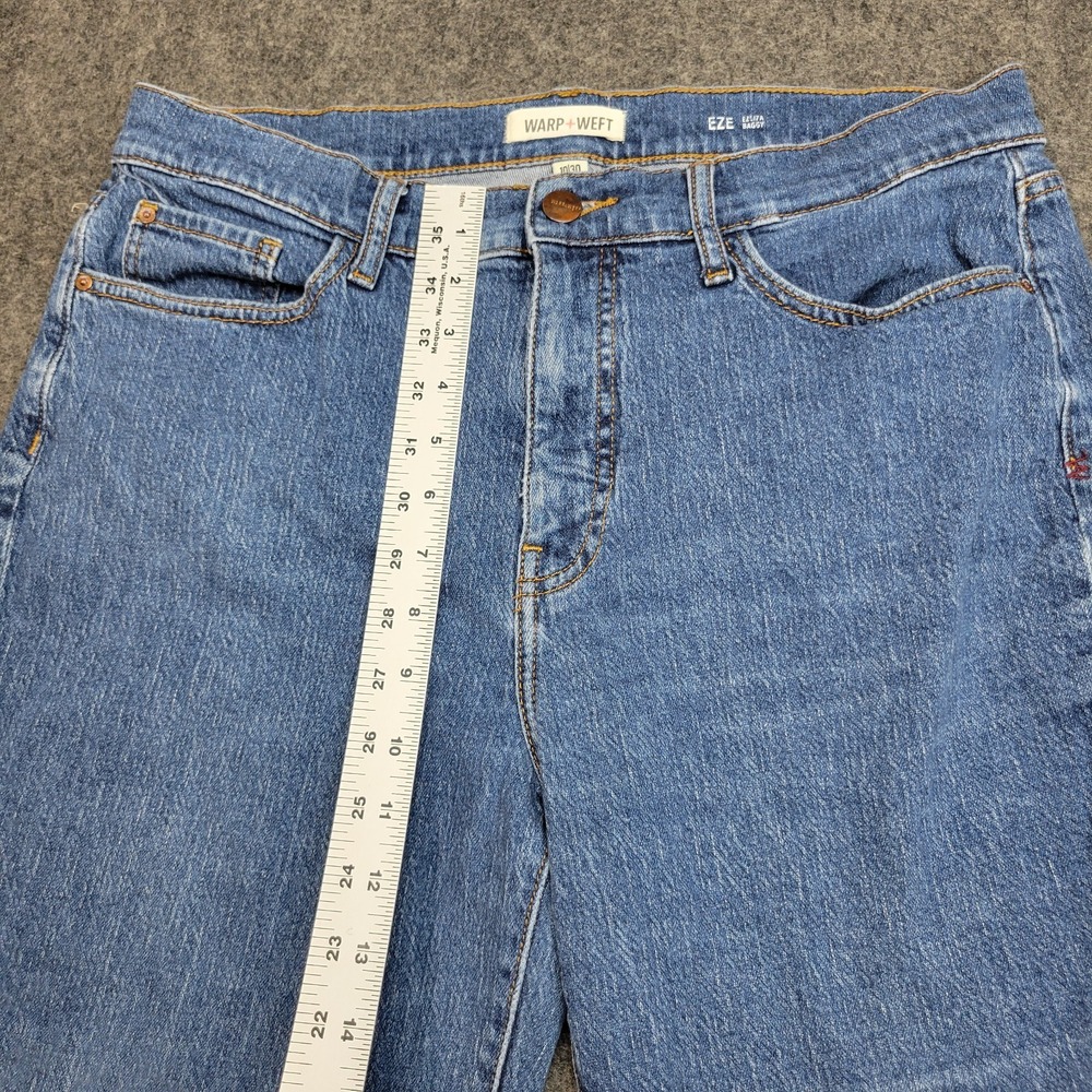 Warp Weft Eze Jeans Womens 10/30 Baggy Boho Streetwear Americana Y2K Street Wear - Picture 8 of 13